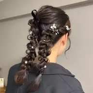 ミニモ限定🫧ヘアセット🎀結婚式お呼ばれヘア👰🏼♀️💐