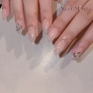 ラメグラデーション🌟パーツ2個付き🎁【初回オフ無料】パラジェル変更可能💎オフあり