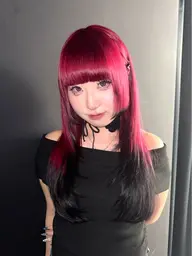 ❤️‍🔥おまかせデザイン限定📣🖤(ケア込み)ブリーチハイトーンカラー＋ウルフカット🖤‼︎👻✨派手髪して良い方✨