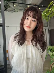 【カット+ケアパーマ+ワンカラー+トリートメント】✨（パーマと柔らかカラーで、垢抜け感をプラス🩰♡）