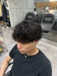 刈り上げマッシュパーマ