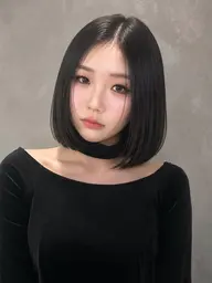 ♡先着5名様限定♡残り4名!ボブカット🩶ストンと落ちる韓国風タッセルボブ⟡.·