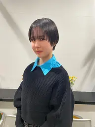 《新規》【やわらかな質感に】ナチュラルストレートパーマ+カット