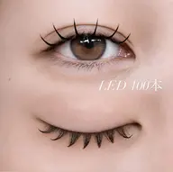 ☆まつ毛エクステ☆ LEDフラットラッシュ100本(コーティング仕上げ込)価格7600円→4600円(税込)