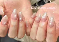 【自爪】うるうるマグネット×先端フラッシュグラデーション