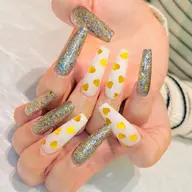 🌟オフ無し🌟ジェルチップ長さ出し💅4本アート