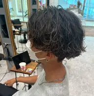 🌟カット+波巻きパーマ🌟スタイリング簡単❣️再現率高め波巻きパーマ🌷🌷 ⚠️メンズ限定⚠️
