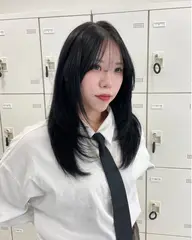 【今っぽ垢抜けスタイルに♪ 】前髪顔まわりカット+艶ケア剤使用カラー+傷んだ髪に髪質改善トリートメント¥8500