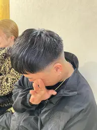 フェードカット+眉カット
