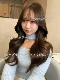 【🪽ダメージなしダブルカラークーポン🪽】 🪄ブリーチなしダブルカラー➕超音波補修トリートメント➕似合わせカット🪄