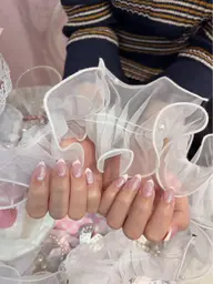 好きなデザイン⭕️10本スカルプ長さだしアート