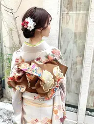卒業式や入学式、結婚式に!着付け+ヘアセット♪(袴も可)※こちらのご予約はお電話でお願いいたします!