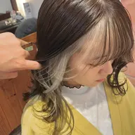 𓇼カット+インナーカラー 🩰♡〖ブリーチあり〗