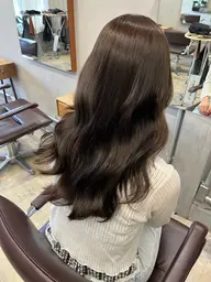 【ミニモ限定🏷️】【60以内2回目のお客様🤍】 ケアカラー+シャンプーブロー🧴🫧〈2stepトリートメント付き〉