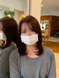 【平日限定】似合わせカット＋透明感カラー+髪質改善トリートメント＋スタートチケット※ロングの場合ロング料金がかかります
