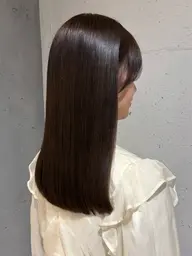 🧼カット + 髪質改善縮毛矯正 + 水トリートメント