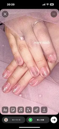 🎀オフあり ラメグラデーション