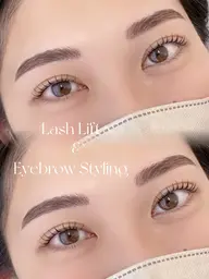 【韓国まつ毛パーマ上+眉毛ワックス✨】お得なセットメニューです🎀