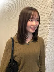 【6月限定!】カット+新感覚ケアカラー【ムム】カラー放置中にトリートメントを内部に補修し柔らかくでも芯のある髪に!