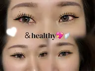 大人気𓂃⟡.·【韓国風♡束感マツエク】アンドヘルシー80本🩶パーマ＆マツエク