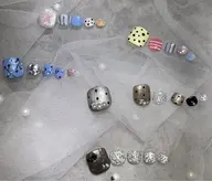 フットネイル👽🌟ミニモ限定デザインメニュー《オフあり》モデル様募集中❕パーツ別料金🪽