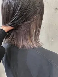 【◾️さりげない個性を忍ばせる◾️】カット+インナーカラー+3STEP髪質再生TR