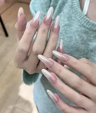 🤍【自爪】|カラーグラデーション×ミラー