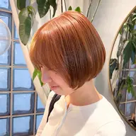 【赤味が気になる方】カット+カラー+ブリーチなしで透明感出せるダブルカラー💛💛(長音アイロン付✨)