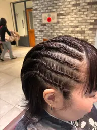 ❄️コーンロウ風編み込み❄️〜ヘアアレンジ〜