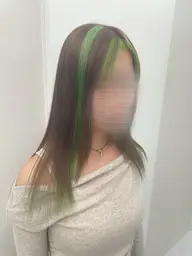 🍭🫧デザインカラー🫧🍭【ダブルカラー(ブリーチ込み)➕デザインカラー➕ケアブリーチ剤込