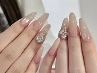 人気限定メニュー🍒🍒🍒チップ長さだし+持ち込みデザイン(アート、パーツ2本まで)9980