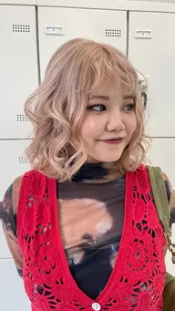 ケアブリーチトリプルカラー+集中トリートメント+スタイリング(巻きorストレート)ꪆৎ💘