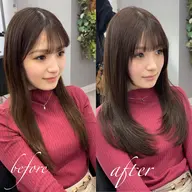 ✨❄️うねり対策キラ艶縮毛矯正❄️✨&デザインカット✂︎髪質改善トリートメント