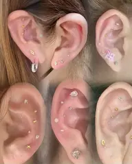 耳ツボジュエリー💎【片耳3個・両耳で6個、パーツは自由にお選び頂けます🎀】