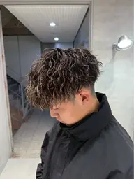 カット+ハイライト+パーマ高保湿トリートメント炭酸spa