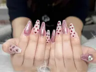 【華やかDesign✨】10本長さ出し+6本アート&パーツ