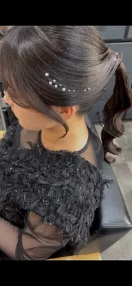 【お出かけ前に】前髪カット+ヘアアレンジ