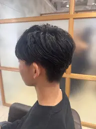 メンズ限定　カット+縮毛矯正