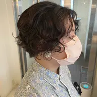 **朝の時短**ふわふわパーマ+cut➕トリートメント