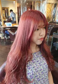 暖色系高発色ヘアカラー