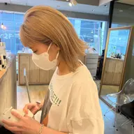 ケアブリーチを使ったダメージレスダブルカラー✨✨✨