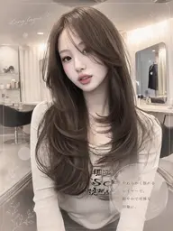 【モデル様大募集】　水木金曜限定‼️ロングレイヤーカット🤍＋透明感カラー🩵🫧