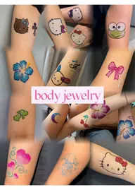 💎ボディジュエリー💎Sサイズ【ワンポイント、3cm前後】⚠️お時間が過ぎると施術ができません