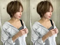 【マイナス5歳若見え🧡】似合わせ骨格調整カット+髪質改善さら艶トリートメント【ショートスタイル/大人の髪質改善】