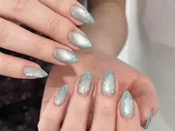⭐️夏限定⭐️うるうるマグネット水滴ネイル【オフなし】