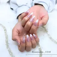 【新規ジェルオフ無料】オフあり自爪ワンカラー/マグネット/フラッシュ/ミラーワンカラー アシメ可💅🏻💞