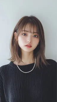 【朝がラクになるカット🌷】似合わせミディアムカット✂️+Aujua2ステップトリートメント🩰🧸