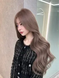 👑人気No.1👑ブリーチ+透明感カラー+韓国風カット