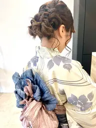 🍧🎐浴衣着付けandヘアアレンジ👘🌟