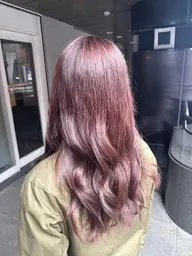 【ダメージ軽減!】🍒ブリーチなしダブルカラー+似合わせカット🍒#ダブルカラー #カット